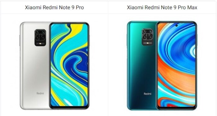 Xiaomi Redmi Note 9 Pro vs Xiaomi Redmi Note 9 Pro Max