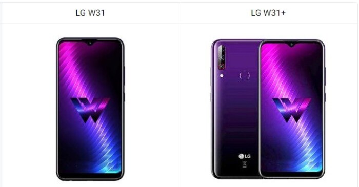 LG W31 vs LG W31 Plus