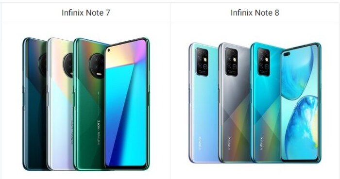 Infinix Note 7 vs Infinix Note 8