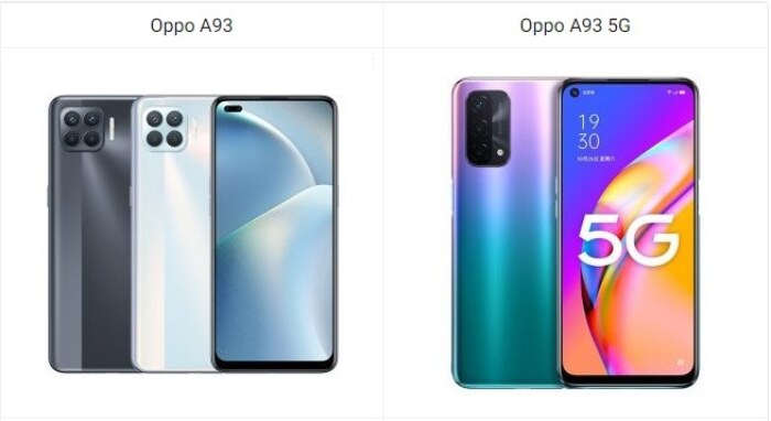 Oppo A93 vs Oppo A93 5G