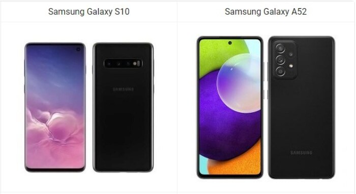 Samsung Galaxy S10 vs Galaxy A52