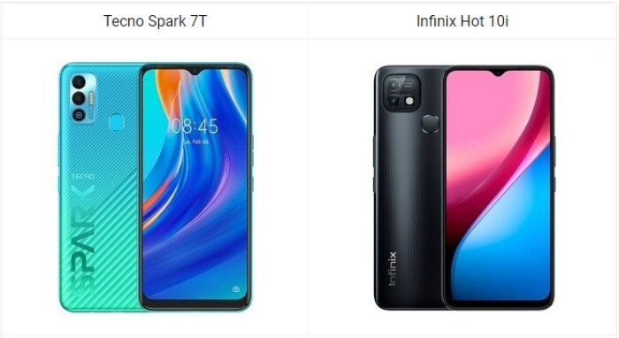 Tecno Spark 7T vs Infinix Hot 10i