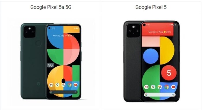 Google Pixel 5a 5G vs Google Pixel 5