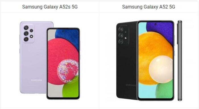 Samsung Galaxy A52s 5G vs Galaxy A52 5G