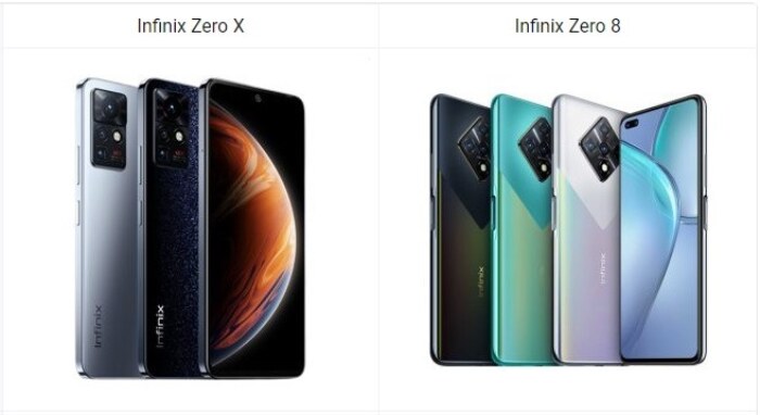 Infinix Zero X vs Infinix Zero 8