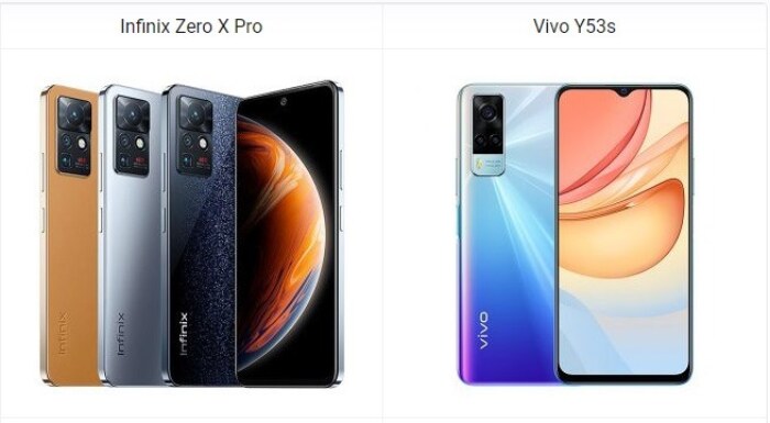 Infinix Zero X Pro vs Vivo Y53s