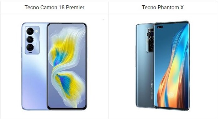 Tecno Camon 18 Premier vs Phantom X