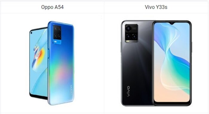 Oppo A54 vs Vivo Y33s