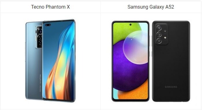 Tecno Phantom X vs Samsung Galaxy A52