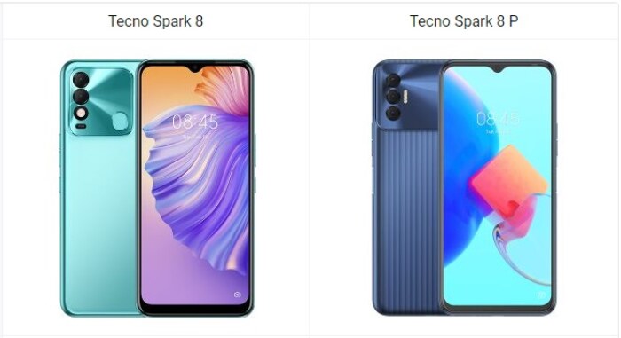 Tecno Spark 8 vs Spark 8P