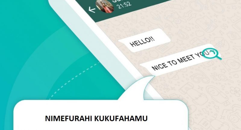 Tafsiri SMS au Meseji Yoyote ya WhatsApp kwa Haraka