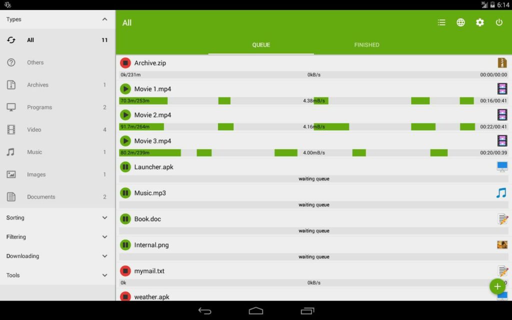 Apps za Kudownload Mafile Makubwa kwa Haraka (Android)