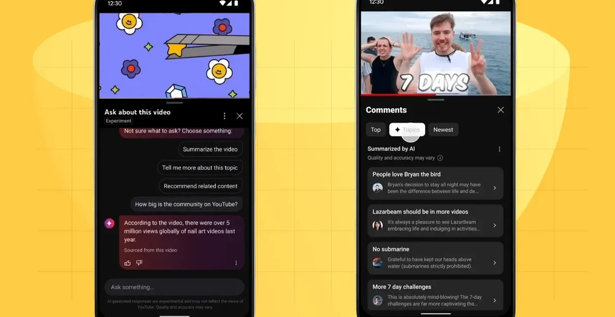 YouTube Tests AI Chatbot That Answer Questions about Videos