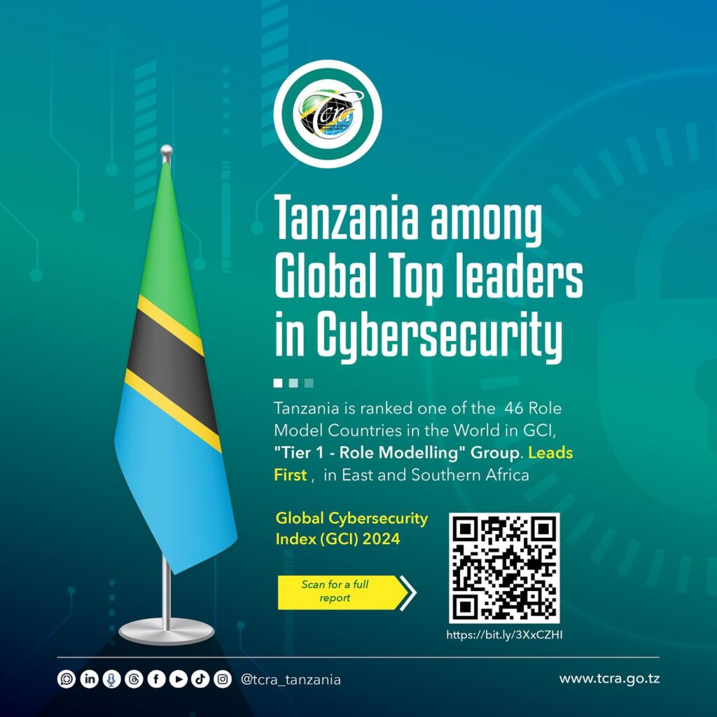 Tanzania Got Tier 1 ranking in the Global Cybersecurity Index (GCI) 2024